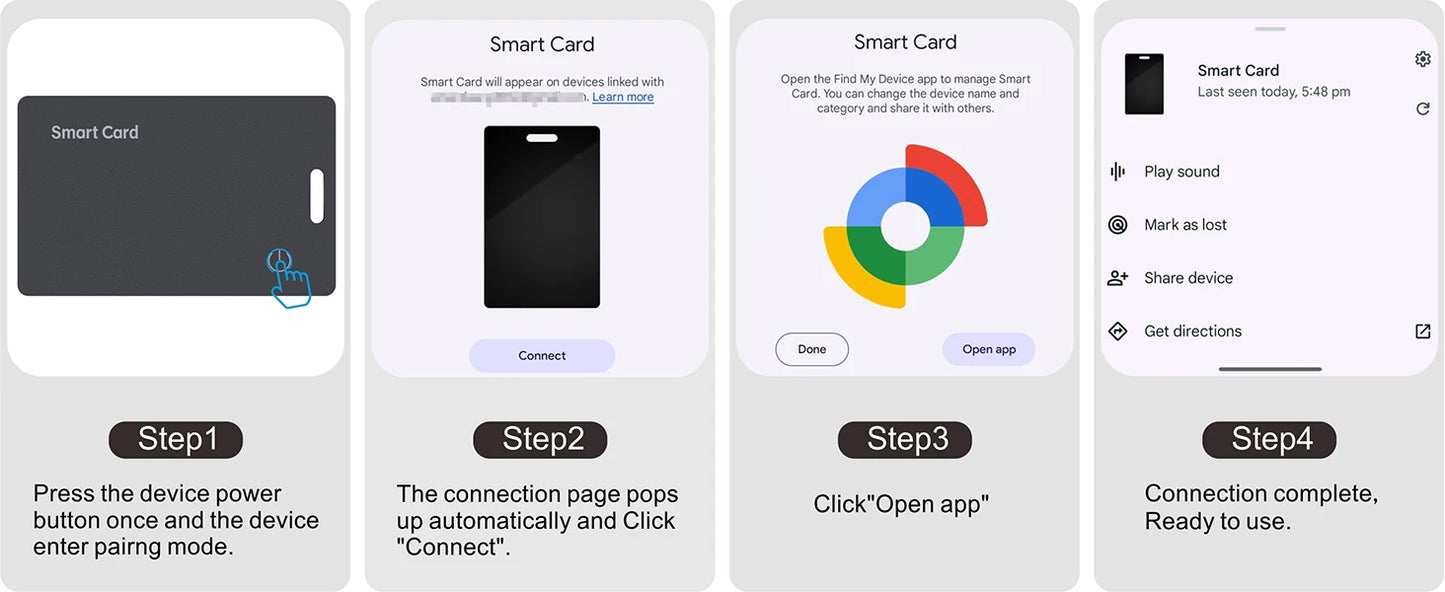 Carte de suivi de portefeuille lim pour Android-étiquette intelligente Bluetooth Ultra mince sans fil Rechargeable pour portefeuille et bagages Anti-gauche