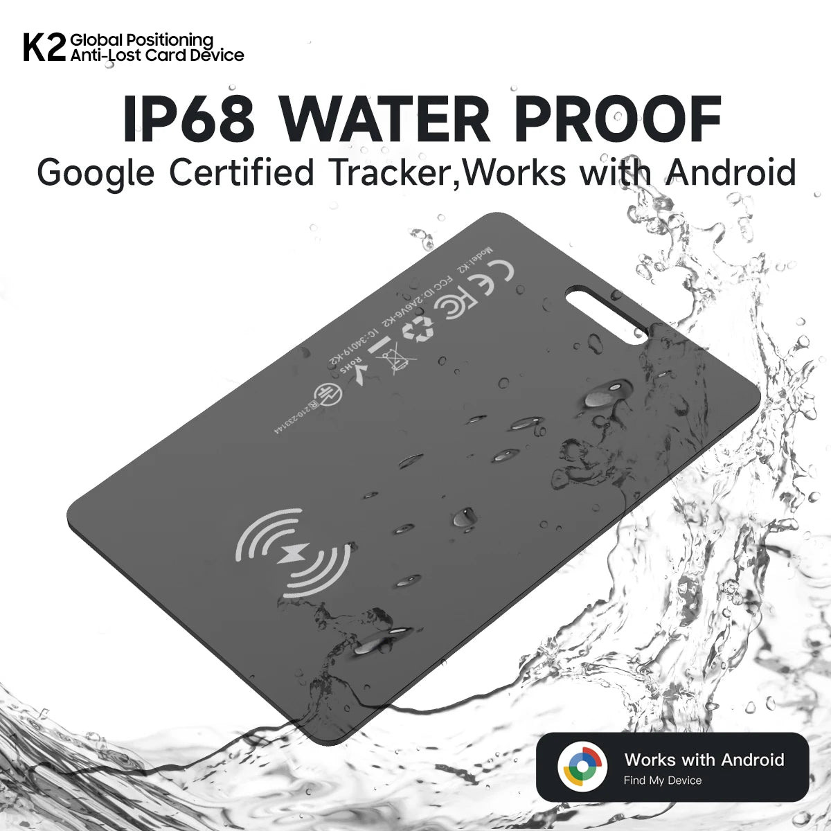 Carte de suivi de portefeuille lim pour Android-étiquette intelligente Bluetooth Ultra mince sans fil Rechargeable pour portefeuille et bagages Anti-gauche