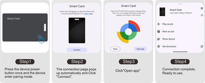 Carte de suivi de portefeuille lim pour Android-étiquette intelligente Bluetooth Ultra mince sans fil Rechargeable pour portefeuille et bagages Anti-gauche