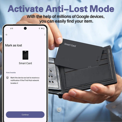 Carte de suivi de portefeuille lim pour Android-étiquette intelligente Bluetooth Ultra mince sans fil Rechargeable pour portefeuille et bagages Anti-gauche